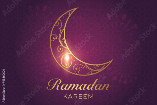 Ramadan, Eid al-Fitr, Islamic new year mosque background greeting card