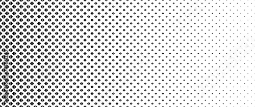 Blended black triangle on white for pattern and background,Halftone effect.
