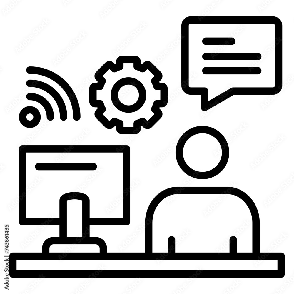 Admin Assistance Icon Element For Design Admin Assistance Icon Element For Design