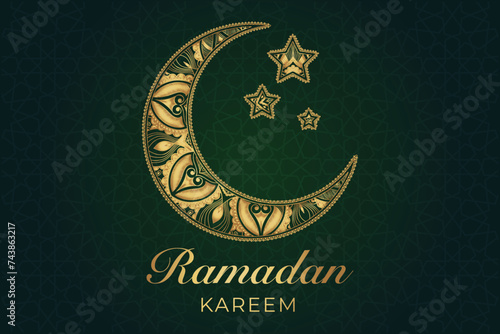 Ramadan, Eid al-Fitr, Islamic new year mosque background greeting card