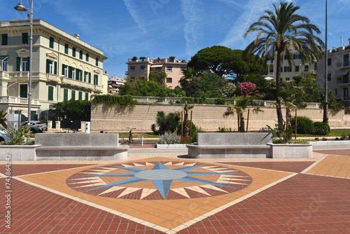 Corso Italia is the elegant seafront that from the center of Genoa Foce reaches the Albaro district and the seaside village of Boccadasse along beaches and establishment photo