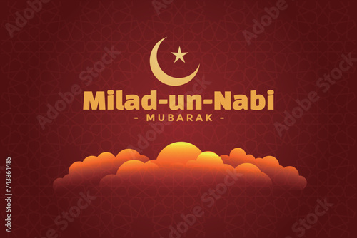 Ramadan, Eid al-Fitr, Islamic new year mosque background greeting card