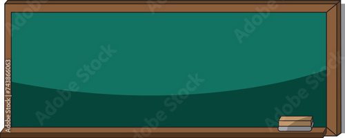 Ilustración vectorial de un pizarrón de un aula escolar .