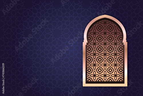 Ramadan, Eid al-Fitr, Islamic new year mosque background greeting card