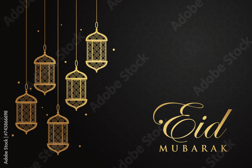 Ramadan, Eid al-Fitr, Islamic new year mosque background greeting card