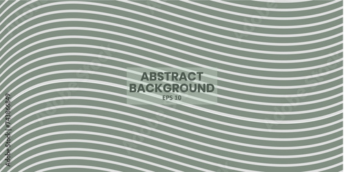The abstract background is wave-shaped and dark green, suitable for web banners, banners, wallpapers and others