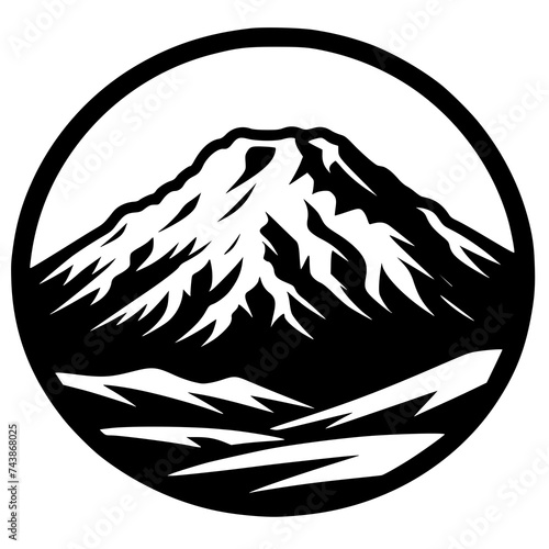 Mountain logo pictogram