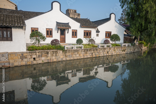 Photography Xinchang Ancient Town in Shanghai, China.