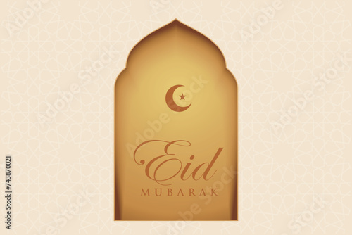 Ramadan, Eid al-Fitr, Islamic new year mosque background greeting card