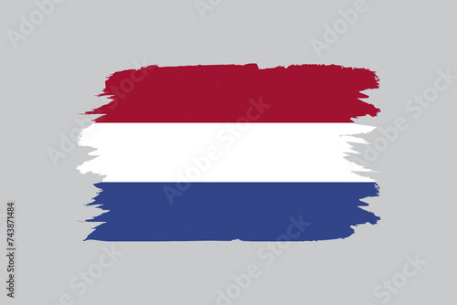 netherlands flag in vector design
