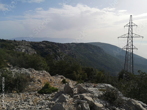 View from the Vidova Gora to Bol photo