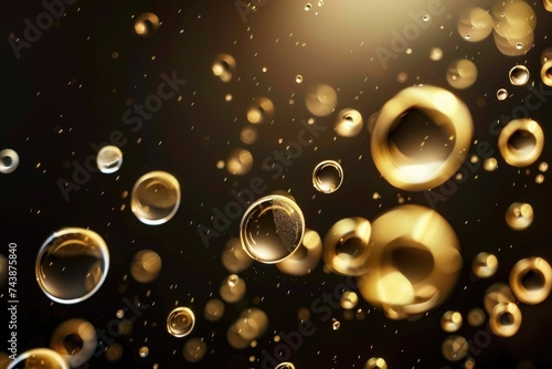 Many bubbles in dark oil
