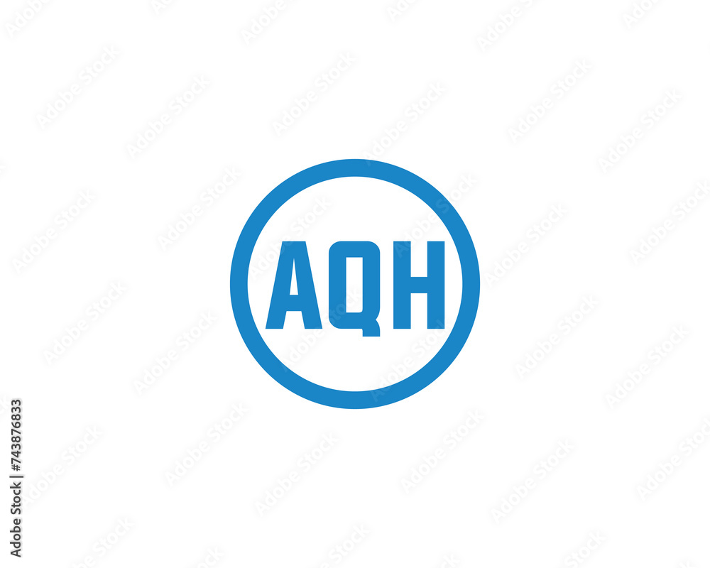 AQH logo design vector template AQH logo design vector template