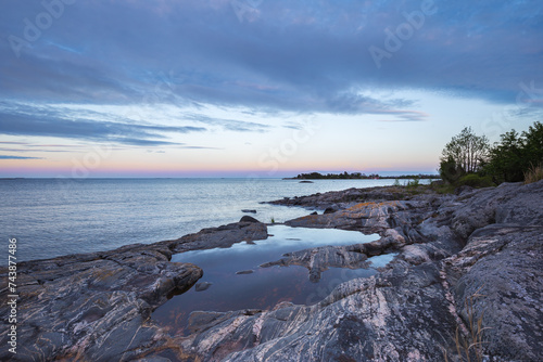Swedish coastline on the east coast