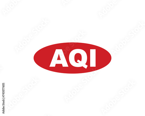 AQI logo design vector template