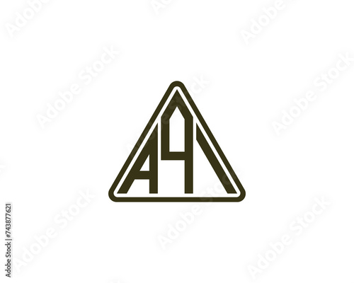 AQI logo design vector template