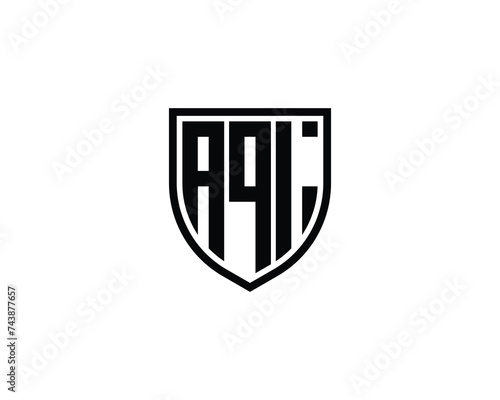 AQI logo design vector template