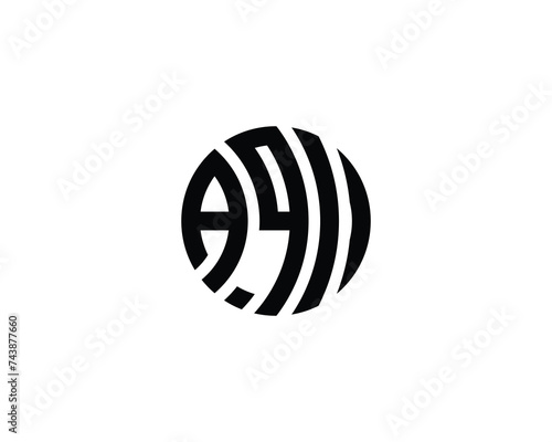 AQI logo design vector template