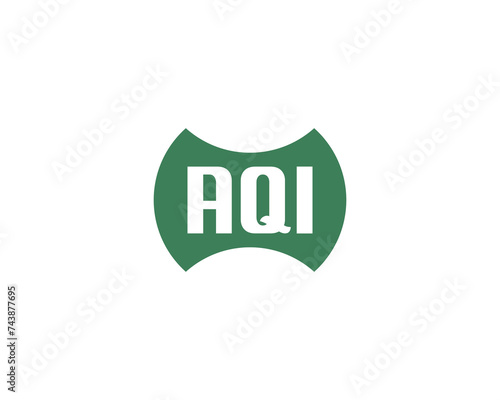 AQI logo design vector template