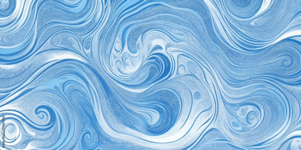 Blue ocean wave background. Blue and white water ocean background. Wavy line background. Hand drawn watercolour ocean background. Vector illustration. Blue ocean wave background. Blue and white water ocean background. Wavy line background. Hand drawn watercolour ocean background. Vector illustration.
