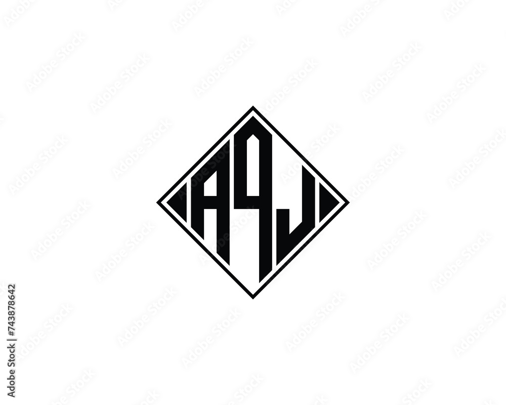 AQJ logo design vector template AQJ logo design vector template