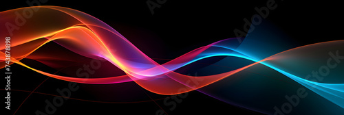 Vibrant abstract light wave background