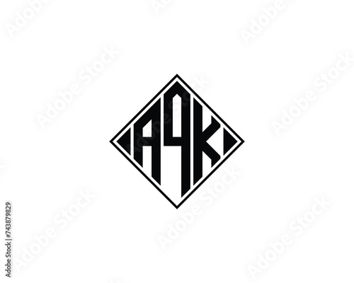 Free Download AQK logo design vector template - GFXLoad
