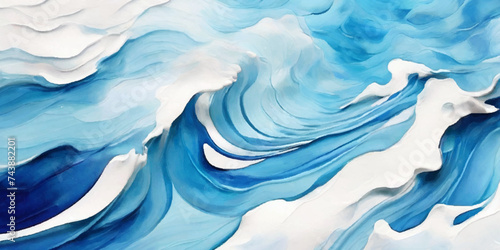 Sea water ocean wave vector background. Blue water ocean sea wave seamless background. Water  ocean wave white and soft blue aqua, teal texture.