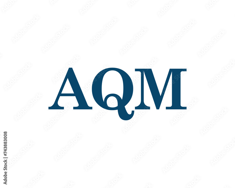 AQM logo design vector template AQM logo design vector template