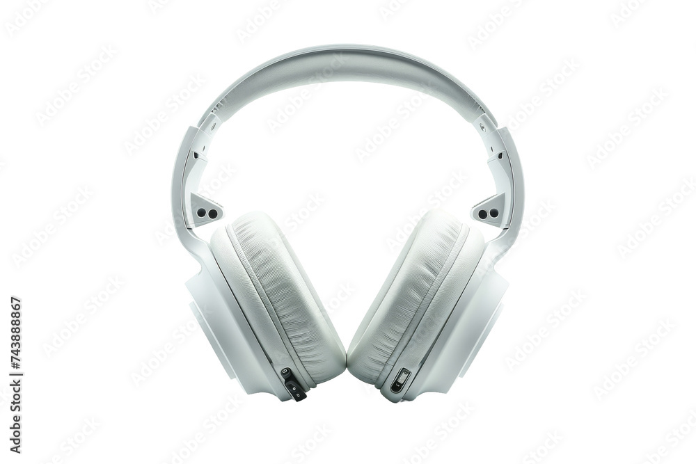 A Pair of Headphones. The headphones appear sleek and modern, with visible cushioned ear cups and an adjustable headband. On PNG Transparent Clear Background. A Pair of Headphones. The headphones appear sleek and modern, with visible cushioned ear cups and an adjustable headband. On PNG Transparent Clear Background.