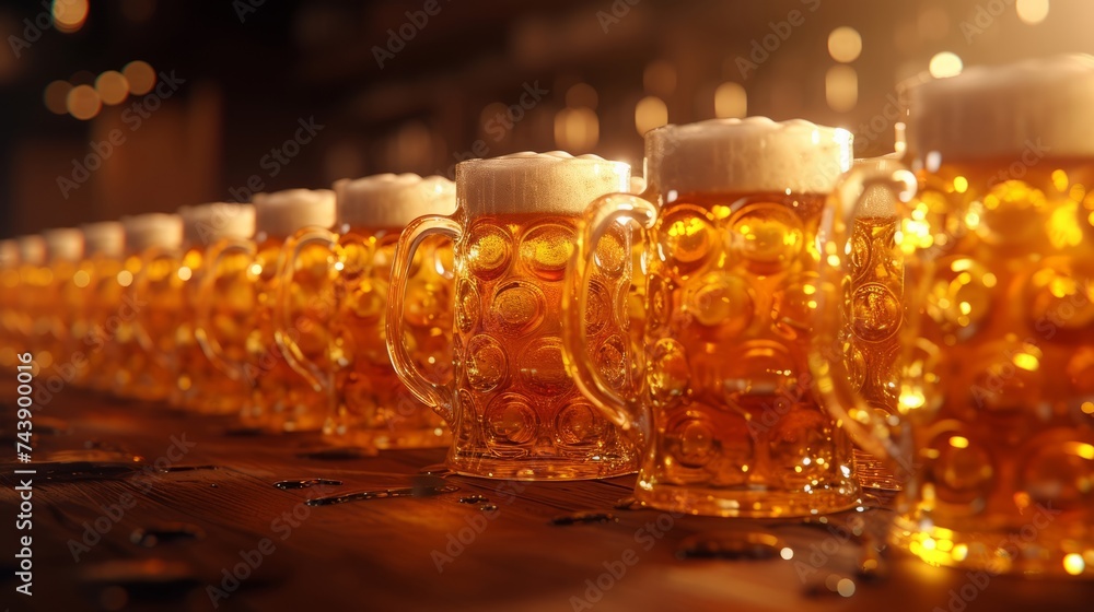 Glass of beer background for International Beer's day. Copy space for text Glass of beer background for International Beer's day. Copy space for text