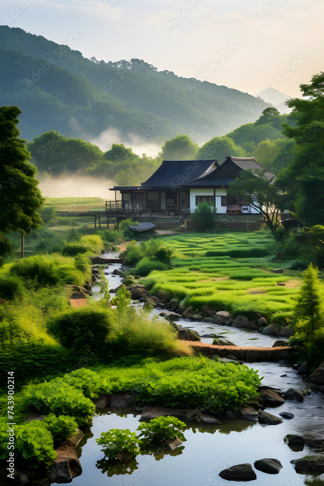 A Serene Afternoon in the Beautiful Countryside of Gwansan-ri, South Korea