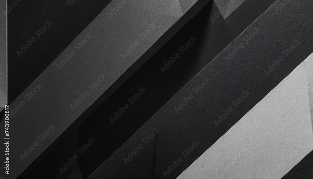 Black white dark gray abstract background. Geometric pattern shape. Line triangle polygon 