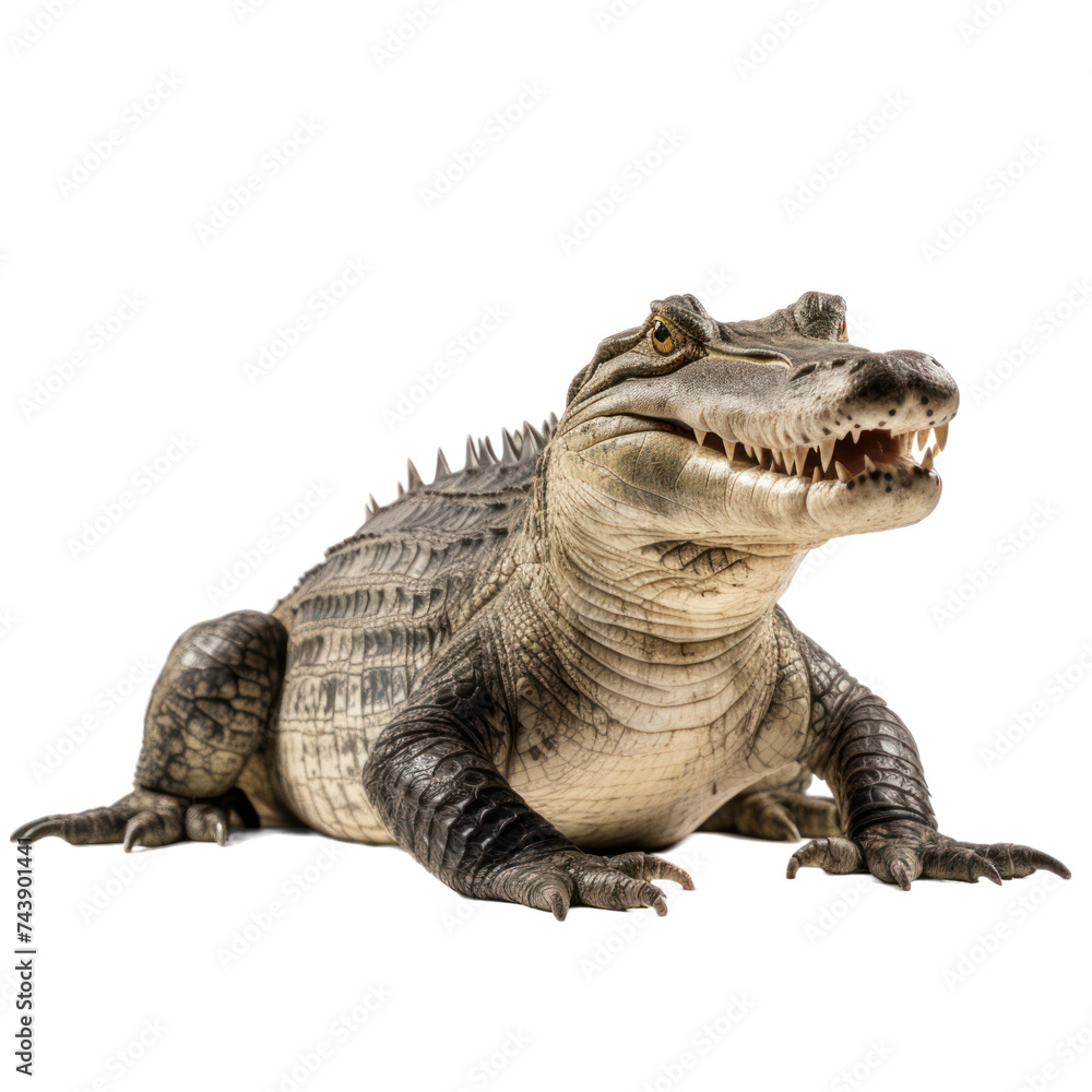 Fototapeta premium Alligator isolated on transparent background