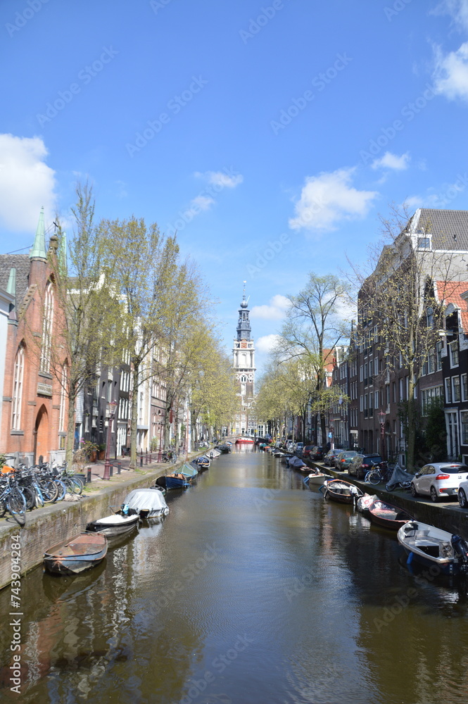 canal in Amsterdam, Holland, The Netherlands