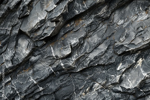 Close-up shot of weathered granite formation showcasing intricate geological details and natural textures. Sharp focus highlights the beauty of earth's art