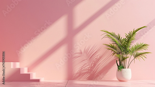 Plant in a vase in a room