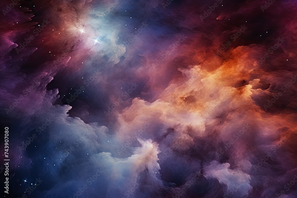 harmonious nebula cloud patterns  - obrazy, fototapety, plakaty 