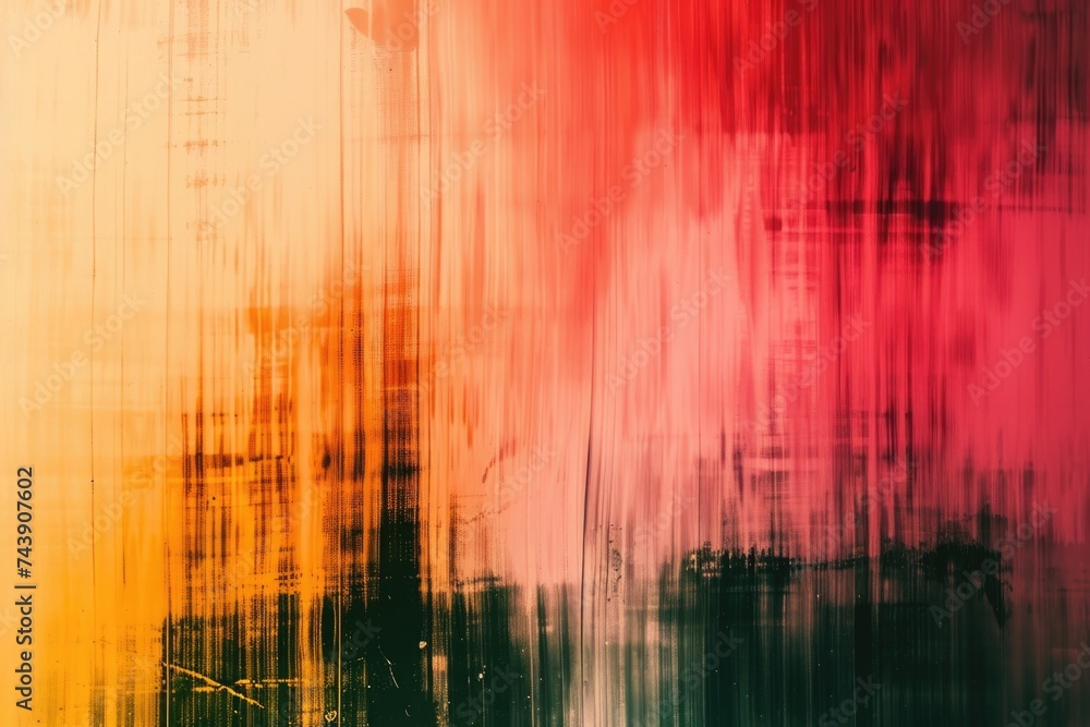Trendy abstract gradient background with film grain texture template.