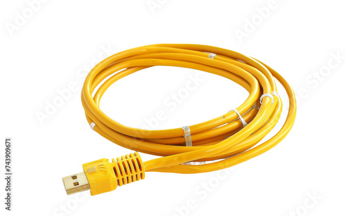 The Essential Computer Ethernet Cable On Transparent Background.