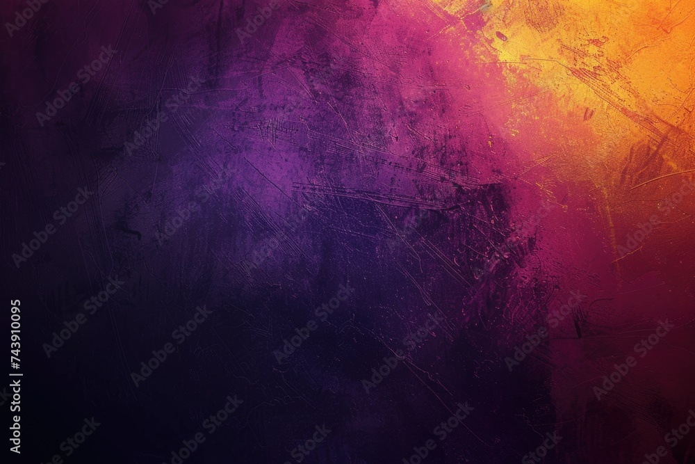 Fototapeta premium Abstract color gradient design with dark texture and copy space.