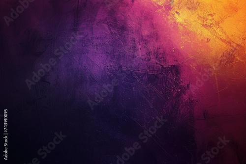 Abstract color gradient design with dark texture and copy space.
