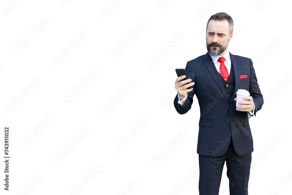 portrait business or lawyer beard style male standing confident in gentle man suit isolated on clear png background portrait business or lawyer beard style male standing confident in gentle man suit isolated on clear png background