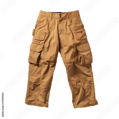 Cargo pants for man isolated on transparent background