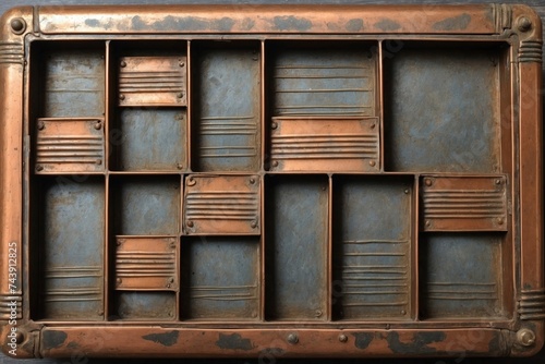 Vintage Metal or Copper Frames & Backgrounds
