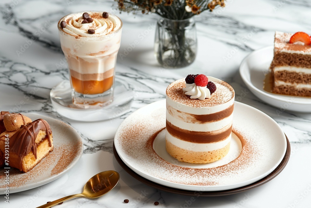 A luxurious flavor, Tiramisu cake beverage.
generative ai A luxurious flavor, Tiramisu cake beverage.
generative ai