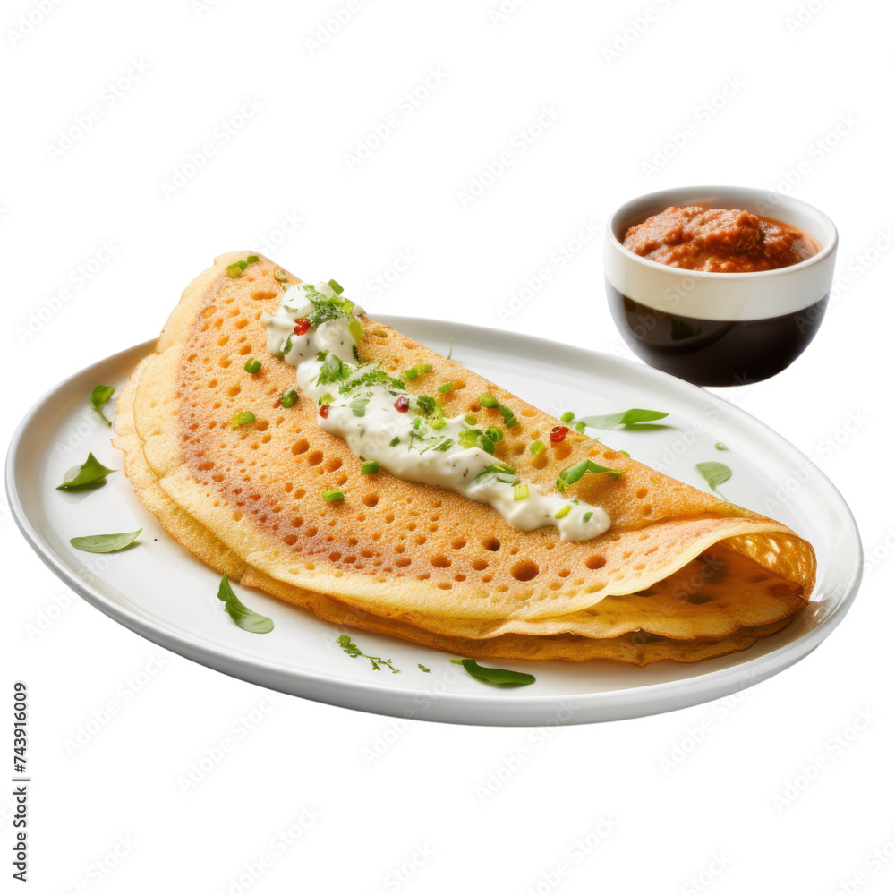 Dosa isolated on transparent background Dosa isolated on transparent background