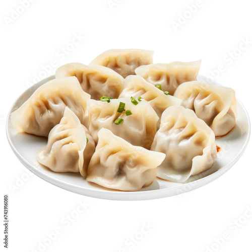 Dumplings isolated on transparent background