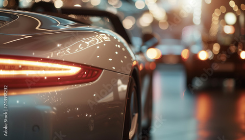 Luxury car background with blurred background  © Aku Creative