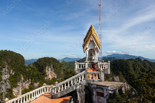 Tiger Cave Temple (Wat Tham Suea). View from the top. Krabi province, Thailand. photo
